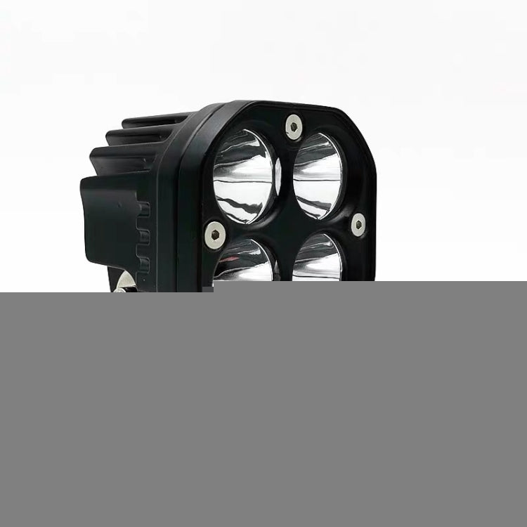 40W White Light Motorcycle LED Spotlight Headlight Car Front Bumper Light Off-Road Vehicle Modified Roof Light, White Light