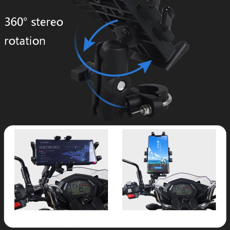 Motorcycle Multi-Function Mobile Phone Holder Adjustable Universal Locomotive Riding Anti-Shake Fixed Equipment, Elf Deer U Type, All-rounder U-shape, Elf Deer Type Y, All-rounder Y