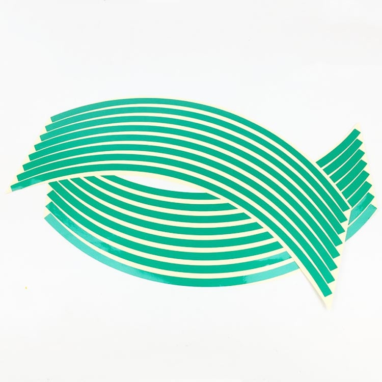 Motorcycle 18inch Wheel Stickers Modified Wheel Reflective Stickers, Blue, Red, Orange, Green, Silver, Black, Yellow