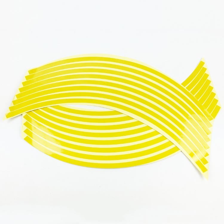 Motorcycle 18inch Wheel Stickers Modified Wheel Reflective Stickers, Blue, Red, Orange, Green, Silver, Black, Yellow