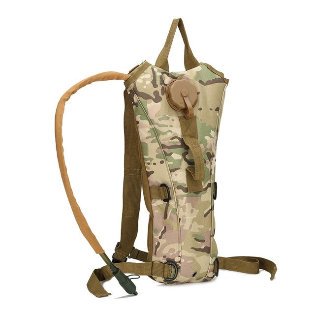 Water Bag Military Tactical Hydration Backpack Outdoor Camping Camelback  Nylon Camel Water Bladder Bag For Cycling, 3L