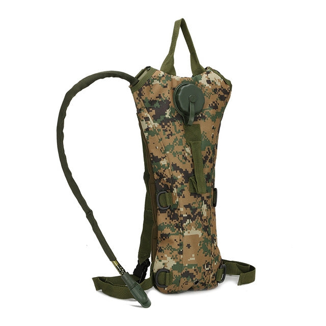 Water Bag Military Tactical Hydration Backpack Outdoor Camping Camelback  Nylon Camel Water Bladder Bag For Cycling, 3L