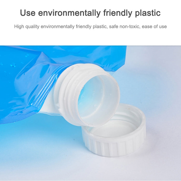 PE Water Bag For Portable Folding Water Storage Lifting Bag for Camping Hiking Survival Hydration Storage Bladder, 10L(Blue)