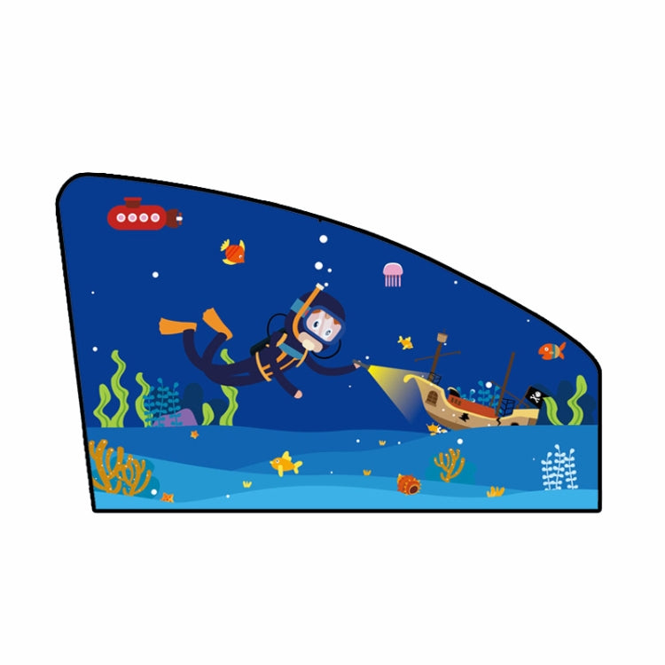 Automobile Sunshade Car Windows Sun Protection And Heat Insulation Magnetic Telescopic Side Curtains, Deep Sea Adventure Driving Position, Deep Sea Adventure Co-driver, Deep Sea Adventure Rear Square, Auspicious Three Treasures Driving Position        ...