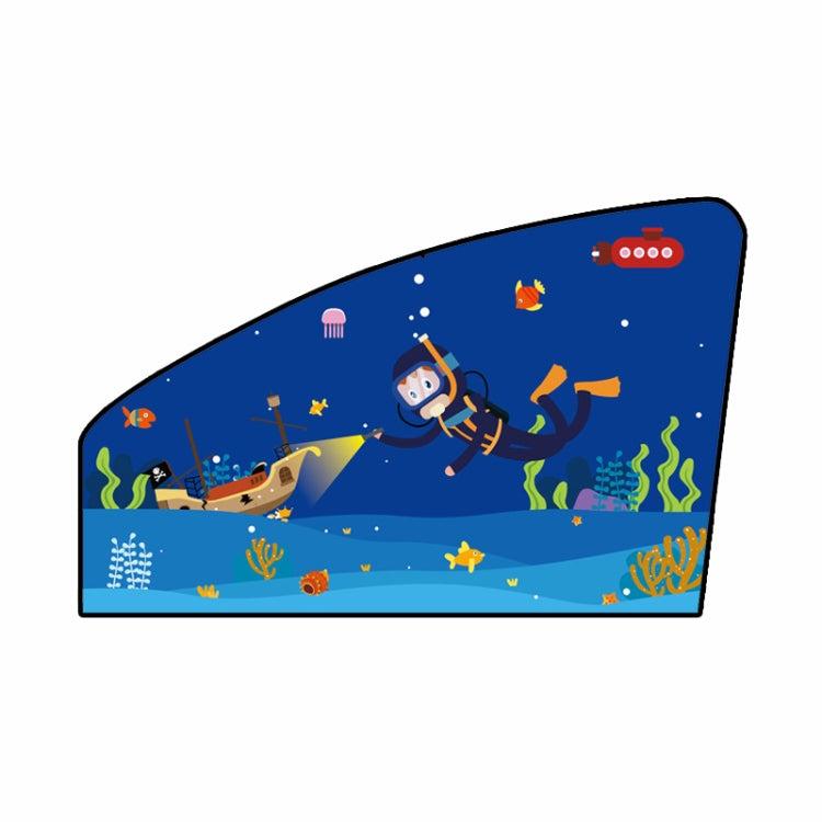 Automobile Sunshade Car Windows Sun Protection And Heat Insulation Magnetic Telescopic Side Curtains, Deep Sea Adventure Driving Position, Deep Sea Adventure Co-driver, Deep Sea Adventure Rear Square, Auspicious Three Treasures Driving Position        ...