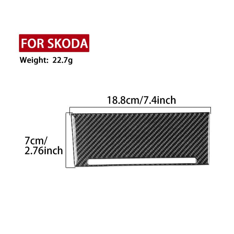 For 2017-2021 Skoda Octavia Right-Hand Drive 2pcs /Set Gear Shift Panel Trim Sticker, Right-Hand Drive