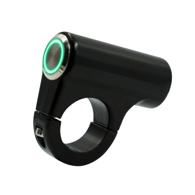Motorcycle Electric Car Modified Accessories Faucet Handlebar Aluminum Alloy Speaker Large Light Shot Lamp Switch, Self-reset Flat Button 2 Line, Green Light Self-reset Flat Button 5 Line, Blue Light Self-lock Protruding Button 5 Line