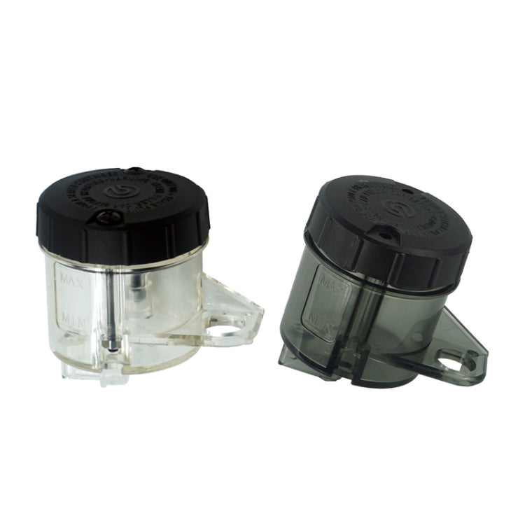 2 PCS Motorcycle Modified Parts Front Brake Oil Liquid Cup Direct Brake Pump Universal Oil Pot, Black, Transparent