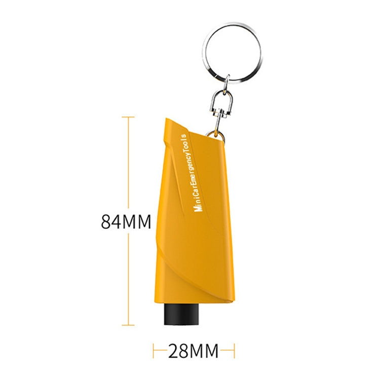 Car Safety Hammer Escapes Trapped Window Broken Device, Black, Yellow, Blue, Green, Red
