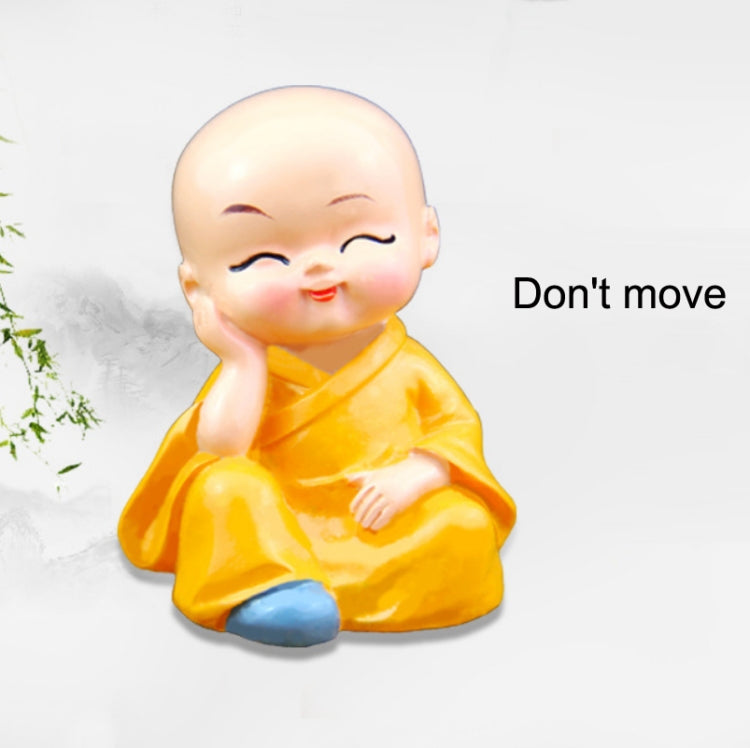 In Car Cute Four Little Monks Ornaments Car Interior Decorations Specification：, Not Swing, Crystal Base Not Swing