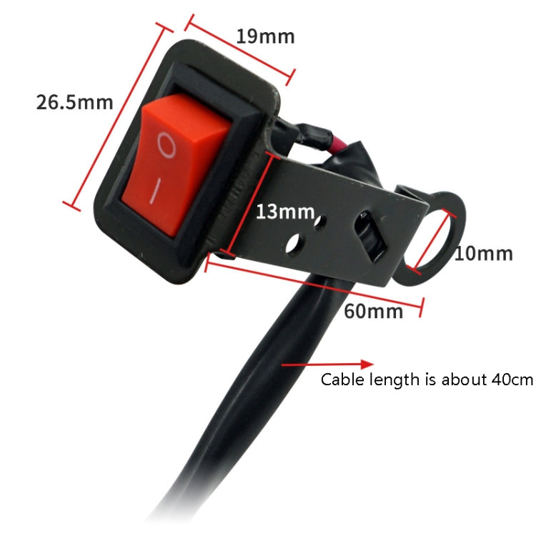 5 PCS Motorcycle Modification Accessories Ship Type Rocker With Lamp Switch Rearview Mirror Bracket Headlight Spotlight Switch, Spotlight Switch
