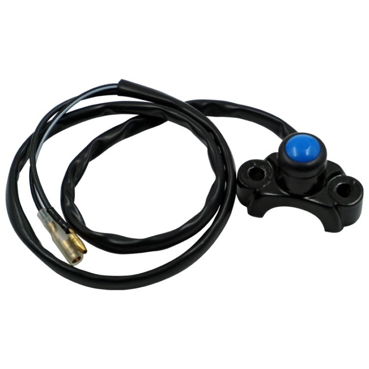 Motorcycle Modification Self-Locking Single Switch Headlight Fog Light Brake Light Emergency Light Switch, Black Button, Red Button, White Button, Blue Button