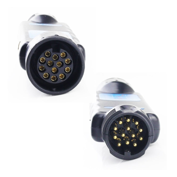 VS1130E-T 12V 13 Core Resistance Tester Trailer Plug Socket Connector Detector EU Plug, VS1130E-T 13 Pin
