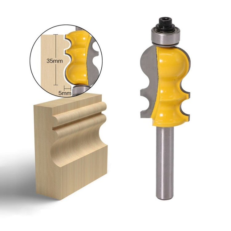 8 Handle Drop Bead Armrest Line Cutter Woodworking Engraving Machine Milling Cutter, 8 Handle Milling Cutter