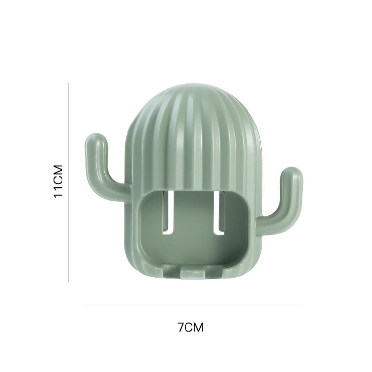Fun Cactus Toothbrush Holder Punch-Free Multifunctional Drain Bathroom Storage Hook,Random Color Delivery, Fun Cactus Toothbrush Holder