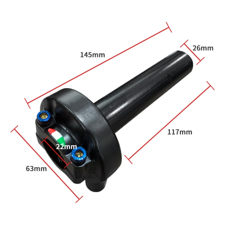 Motorcycle Accessories Large Displacement Oiler Grip Cover Universal Dual Throttle Grip Cover, KDJ-K2-BLACK