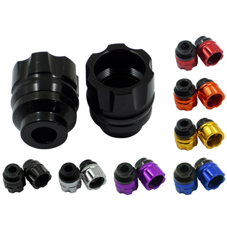 2 Pairs Motorcycle Modified Accessories Anti-Drop Cup CNC Aluminum Alloy Anti-Collision And Shock Absorbing Front Fork Cup, Red, Black, Golden, Blue, Silver, Purple, Orange