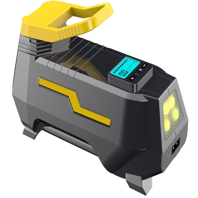 Multifunctional Vehicle-Mounted High-Power Digital Display LED Lighting Air Pump, Spec: Car 12V, Car 12V Digital