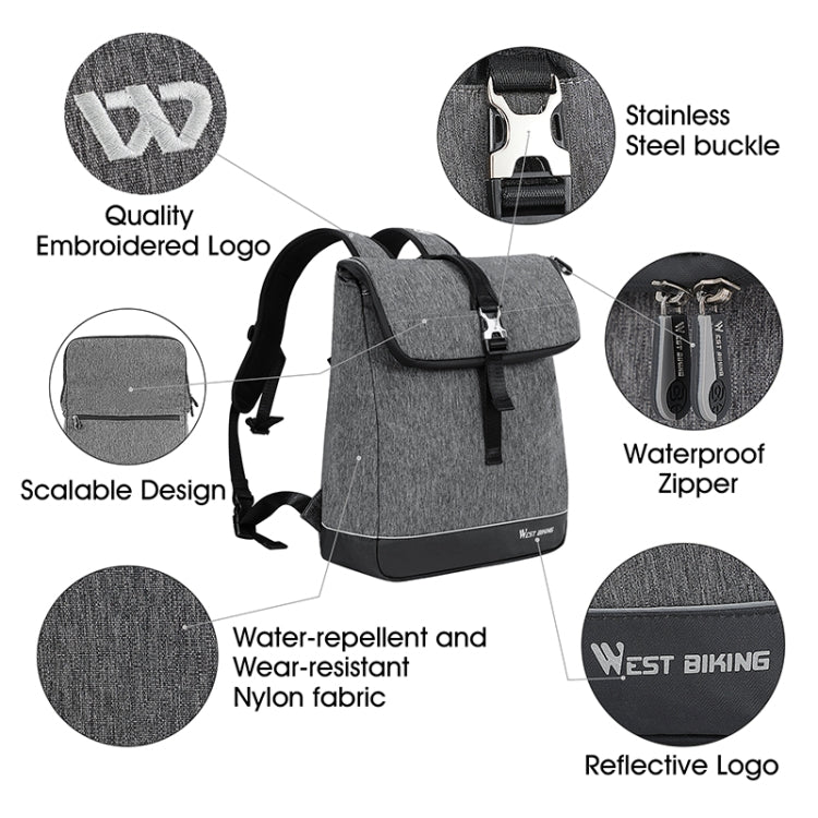 WEST BIKING YP0707259 Bicycle Riding Shelf Bags Camel Bag Multi-Function Mountain Bike Computer Backpack, WEST BIKING YP0707259