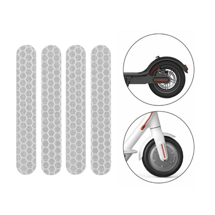 Scooter Stickers Reflective Cursor Scooter Mudguard Reflective Sticker For Ninebot ES2 (Yellow), For Xiaomi Mijia M365 / M365 Pro (White), For Xiaomi Mijia M365 / M365 Pro (Blue), For Ninebot Max G30 (White), For Ninebot Max G30 (Red)