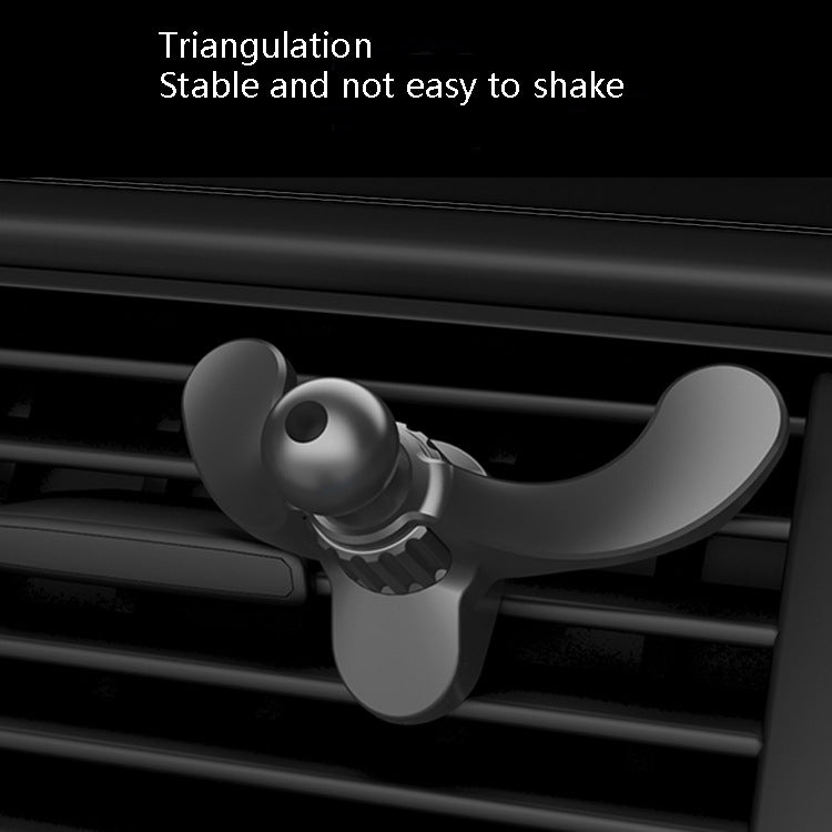 3 PCS A-004 Car Mobile Phone Bracket Air Outlet Hook Accessories, Black