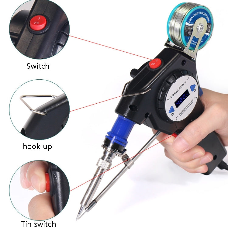 YIHUA Hand-Held Inner Heat Electric Soldering Iron Portable Automatic Delivery Of Tin Constant Temperature Soldering Iron,CN Plug, 929D I, 929D II, 929D I Set 1, 929D II Set 2