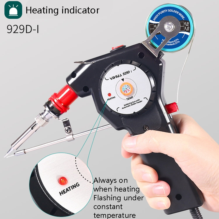 YIHUA Hand-Held Inner Heat Electric Soldering Iron Portable Automatic Delivery Of Tin Constant Temperature Soldering Iron,CN Plug, 929D I, 929D II, 929D I Set 1, 929D II Set 2