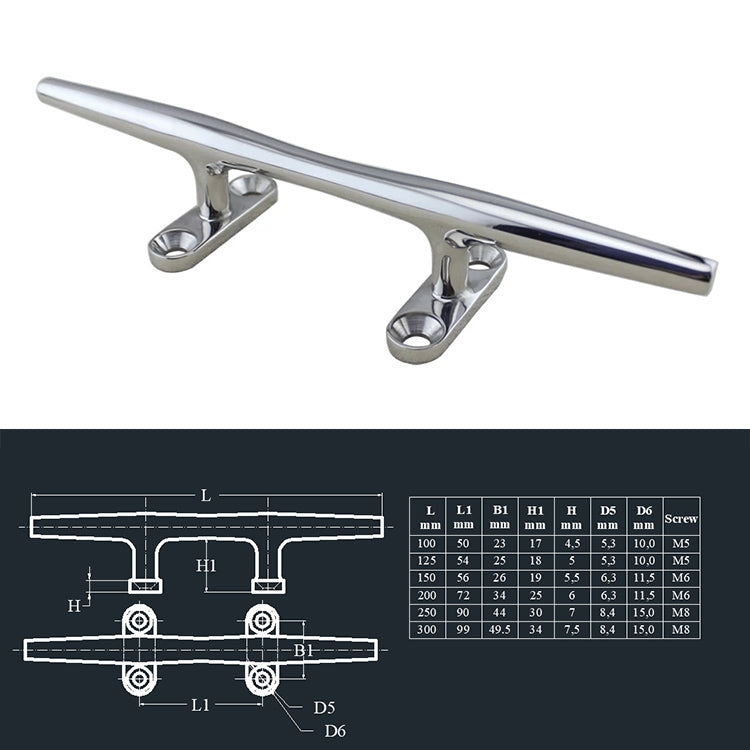 Light Round Cable Bolt 316 Stainless Steel Clevis Cable Bolt, 100mm 4inch, 125mm 5inch, 150mm 6inch, 200mm 8inch, 250mm 10inch, 300mm 12inch