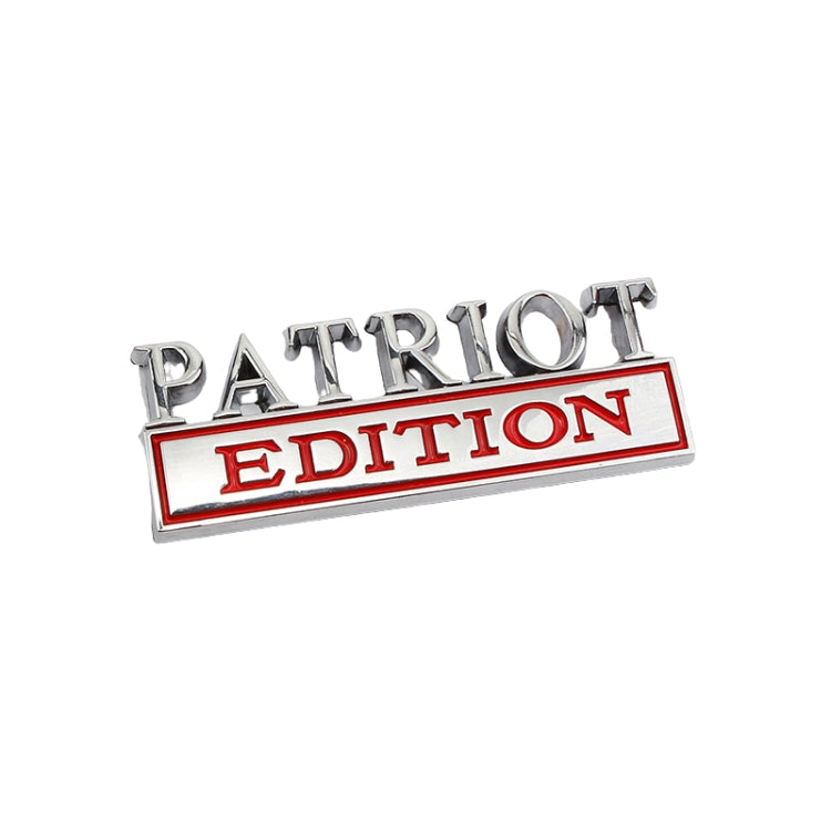 2 PCS Patriot Edition Metal Leaf Board Car Stickers Back Tail Box Label, PATRIOT