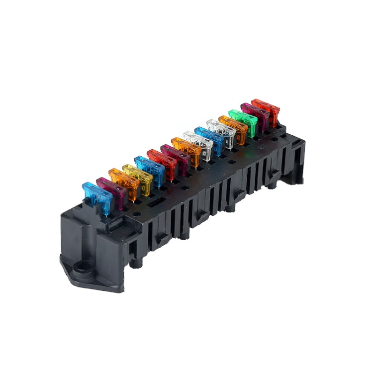 Modified Electric Car 15-Way Fuse Bottom Seat With Copper Terminal Insurance Plug-In Relay, 15-Way Fuse Bottom Seat