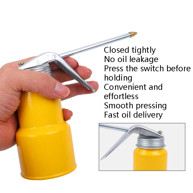 4 PCS CY-0085 Home Long Mouth Injection Device Machine Oil Pot Manual Lubrication Gear Oil Filler, Style:, Transparent 250ml, Metal 300ml, Metal 500ml
