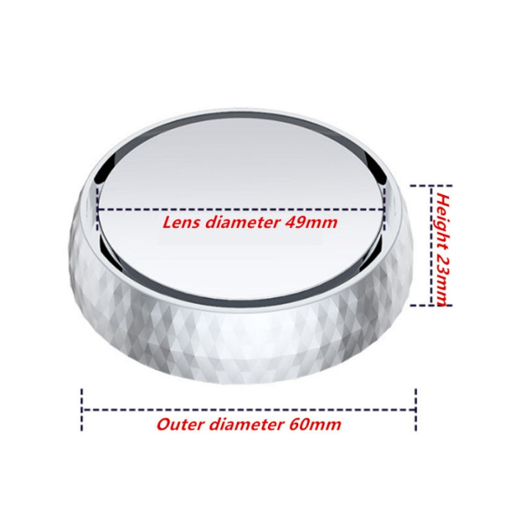 Repeated Disassembly Absorbing Car Back Vision Reversing Small Round Mirrors, Color:, Black, Silver