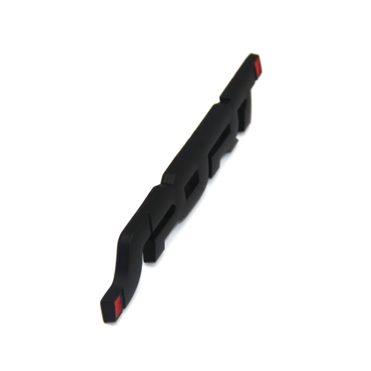 6 PCS  Metal 3D Stereo Car Sticker Modified Sport Tail Sticker Body Sticker, Silver, Black, Red