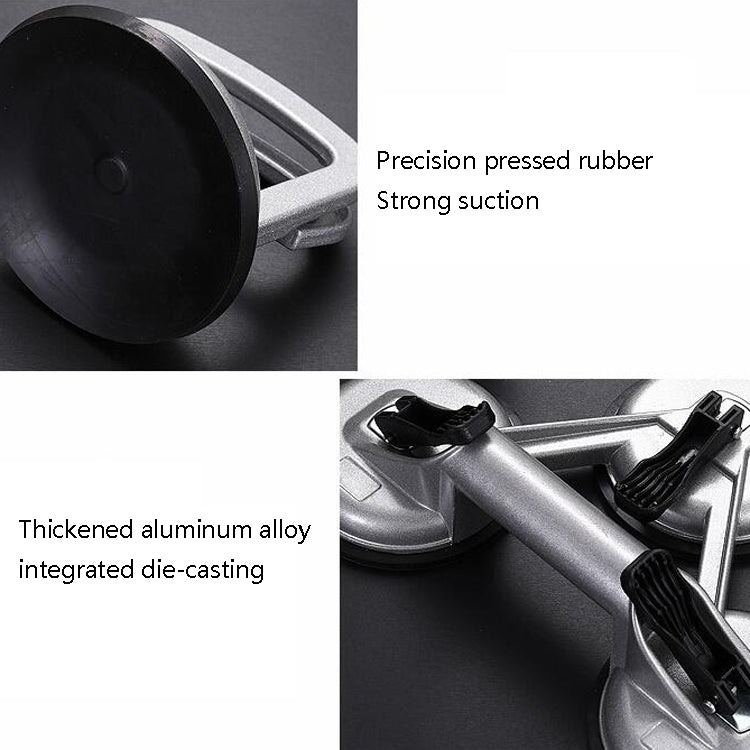 Aluminum Heavy-Duty Glass Suction Cup Hardware Tool, Three Claws