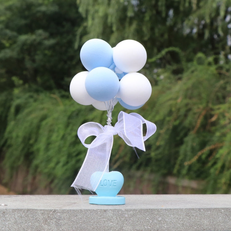 6 PCS Car Ornaments Love Balloon Personality Macaron Color Car Ornament, Pink White, Green White, Gray White, Blue White, Purple White, Colorful