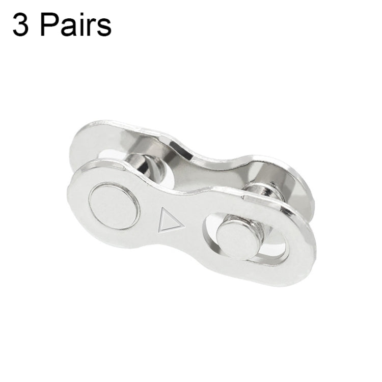 3 Pairs 6/7/8 Speed (Silver) ZH405 Mountain Road Bicycle Chain Magic Buckle Chain Quick Release Buckle, 3 Pairs 6/7/8 Speed (Silver), 3 Pairs 9 Speed (Silver), 3 Pairs 10 Speed (Silver), 3 Pairs 11 Speed (Silver), 3 Pairs 12 Speed (Silver)             ...