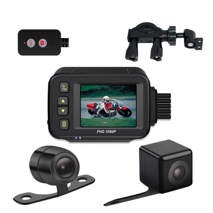 MT30 720P Waterproof Motorcycle Driving Recorder Locomotive Front And Rear Double Lens Recorder, MT30