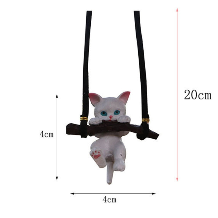 2 PCS Car Pendant Car Decoration Cat Pendant, Branches Cat