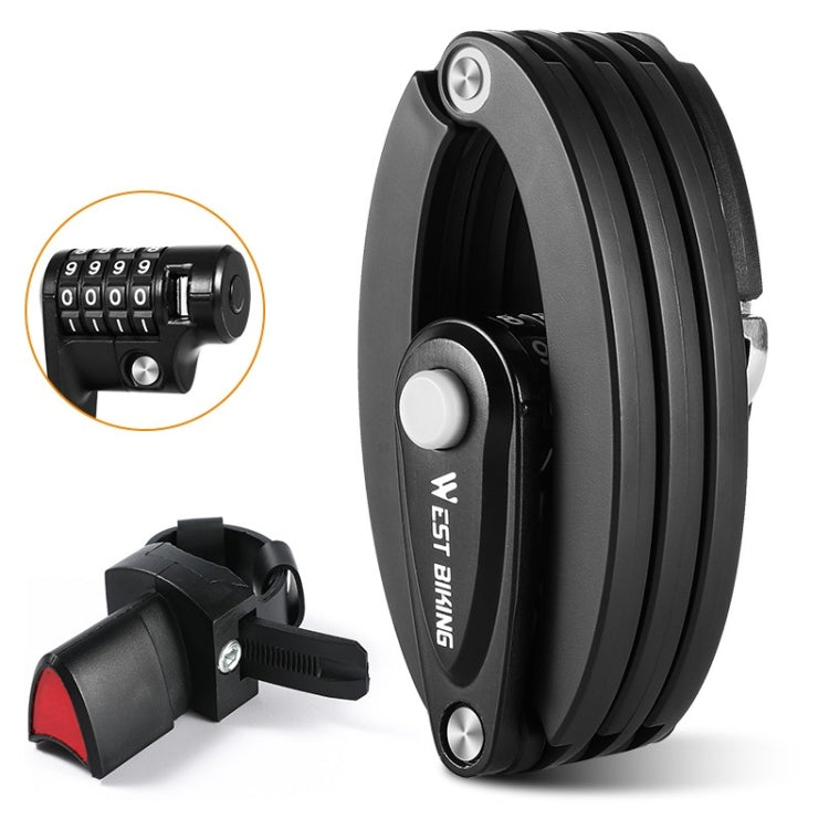 WEST BIKING Bicycle Folding Anti-Theft Code Lock Portable Chain Lock, WEST BIKING YP0705067