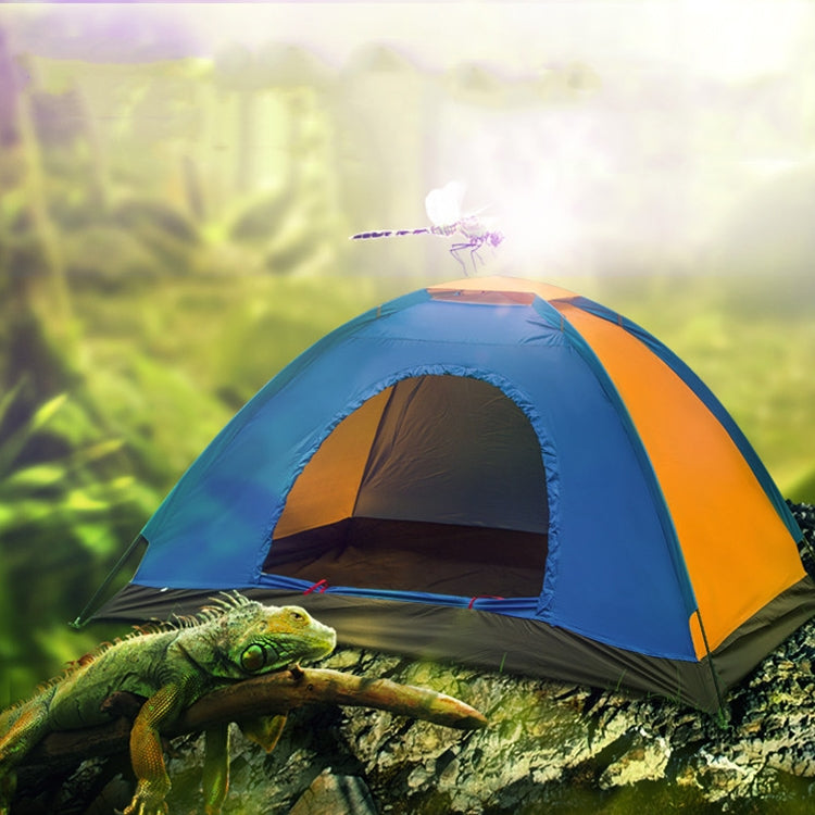 T015 Outdoor Camping Single-Layer Tent Camping Beach Tour Tent, Random Color Delivery, For 2 People, 3-4 People