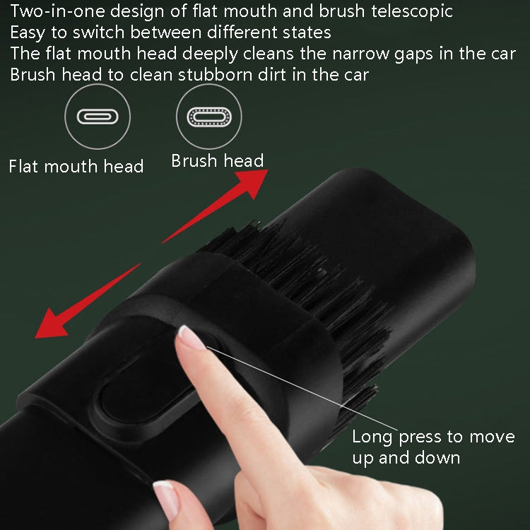 HL-003 Car Wireless Portable High-Power Vacuum Cleaner Home Pet Hair Vacuum Cleaner, Black, White
