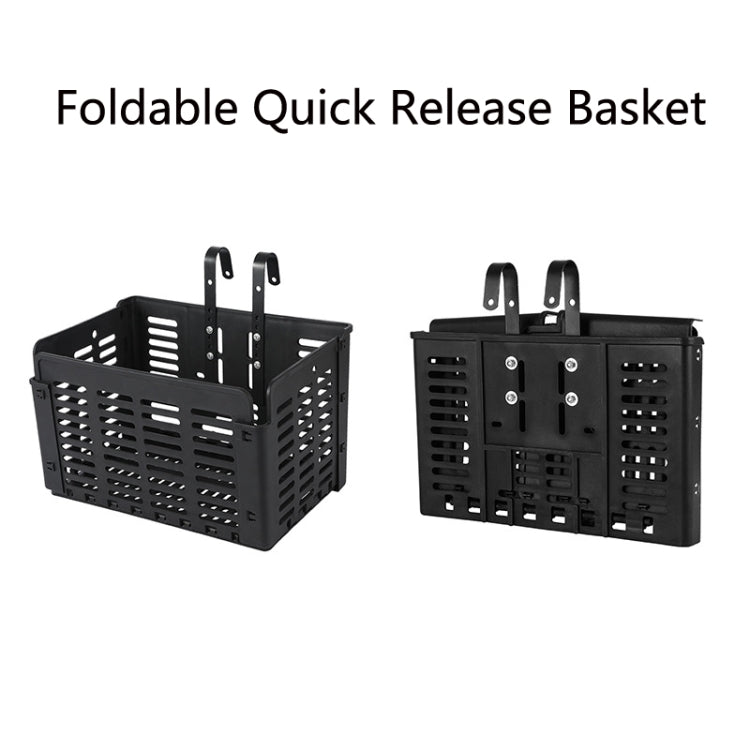 WEST BIKING Bicycle Basket Foldable Quick Release Basket Portable Food Basket, WEST BIKING Bicycle Food Basket