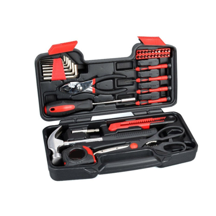 39 In 1 9639 Carbon Steel Auto Repair Tool Set Household Hardware Combination Tool Box, 39 In 1