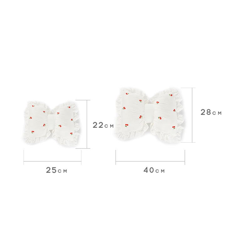 Bow Car Head Pillow Car Seat Neck Pillow Comfortable Cotton Car Supplies, Sun Flower Headrest, Sun Flower Lumbar Pillow, Cherry Headrest, Cherry Lumbar Pillow