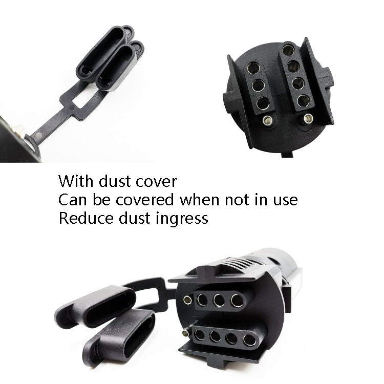 VP190U Route Trailer 7P Turn 4P 5P Plugs Double Row Plug US Plug, 7P Turn 4P 5P