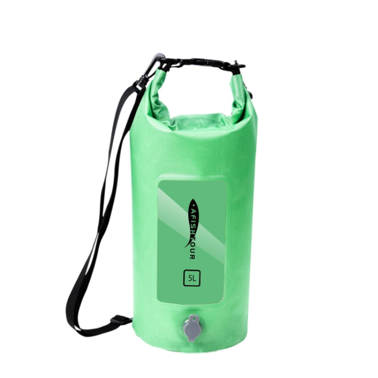 AFISHTOUR FW2061 5L Waterproof Drifting Stream Bag Folding Storage Bucket Package, Yellow, Green, Orange