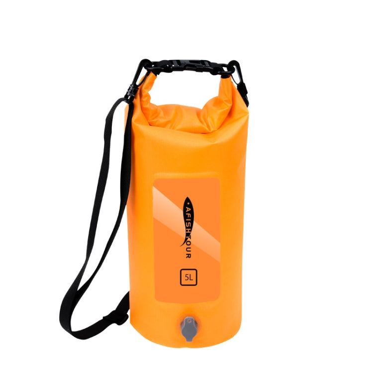 AFISHTOUR FW2061 5L Waterproof Drifting Stream Bag Folding Storage Bucket Package, Yellow, Green, Orange