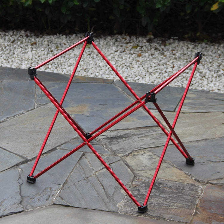 8249 Outdoor Ultra Light Aluminum Folding Table Small Portable Picnic Table, Red, Blue, Orange, Silver Gray