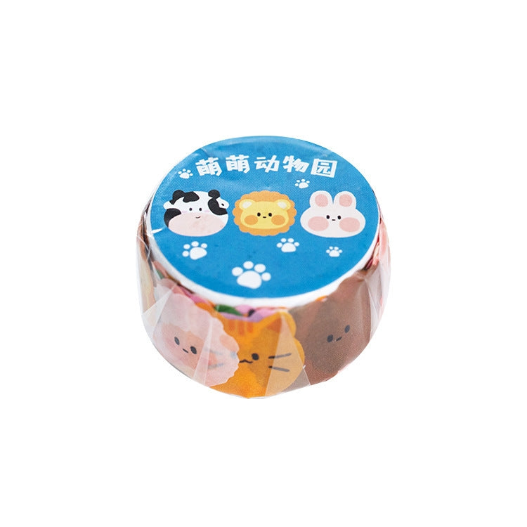 8 PCS Washi Tape Milky Series Hand-Painted Color Basic Handbook Decoration Sticker, 8 PCS