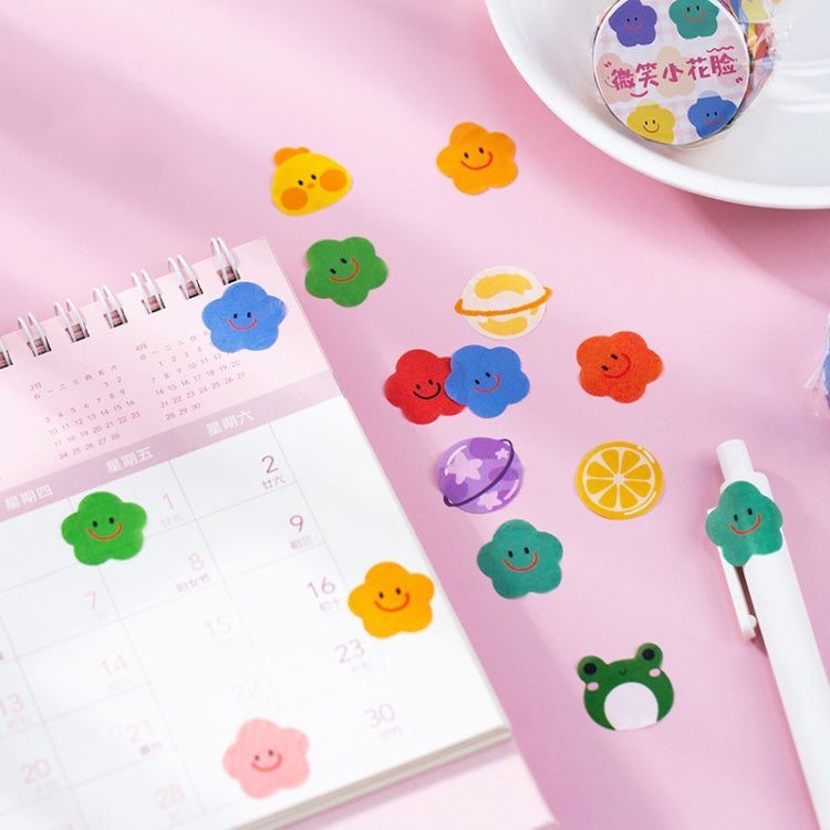 8 PCS Washi Tape Milky Series Hand-Painted Color Basic Handbook Decoration Sticker, 8 PCS